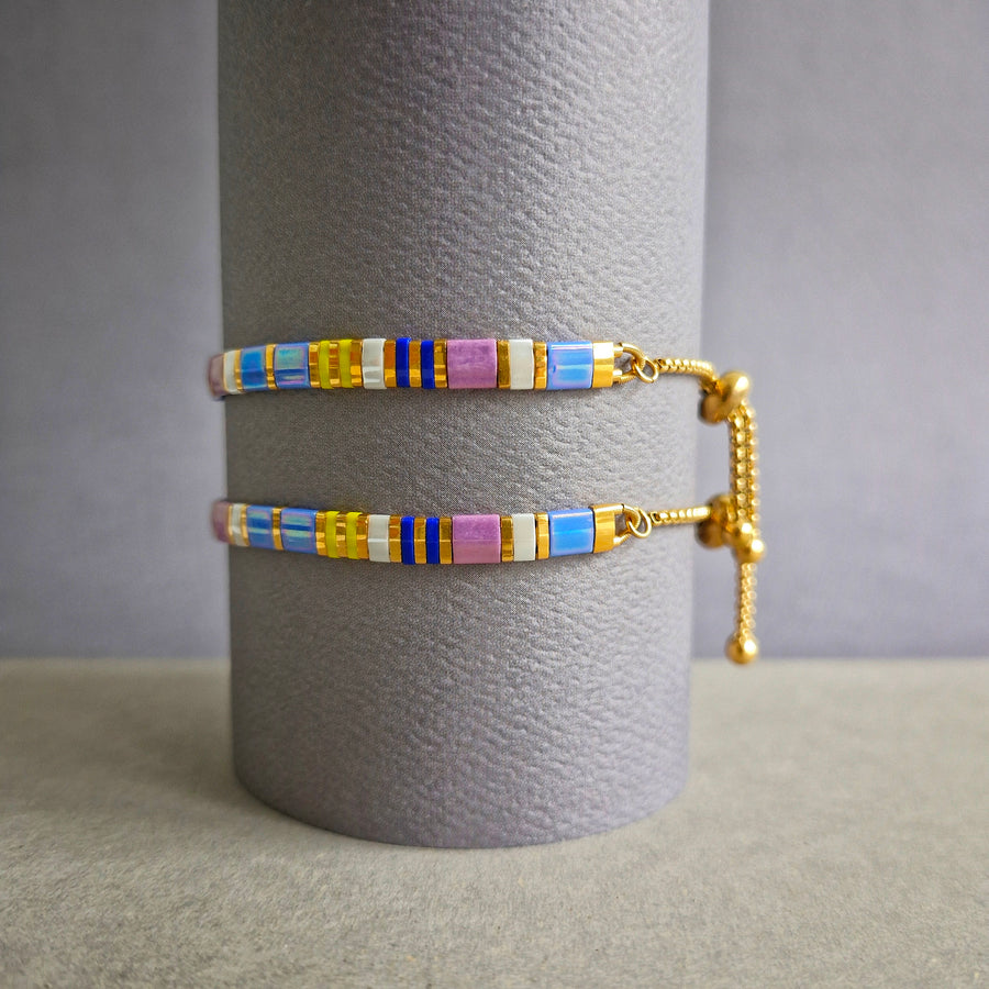 STAK Bracelet (The Floral Series) / Hydrangea (Lilac Bue)