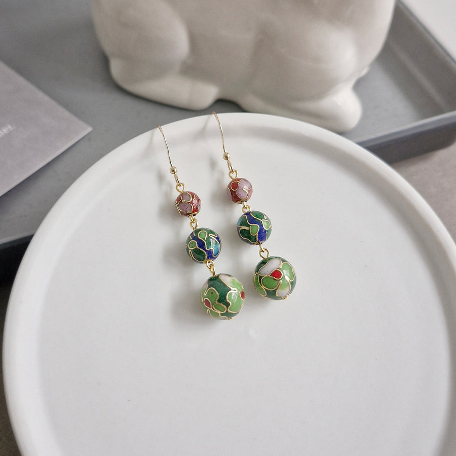 Aetheria Earrings (GBR) / Cloisonne