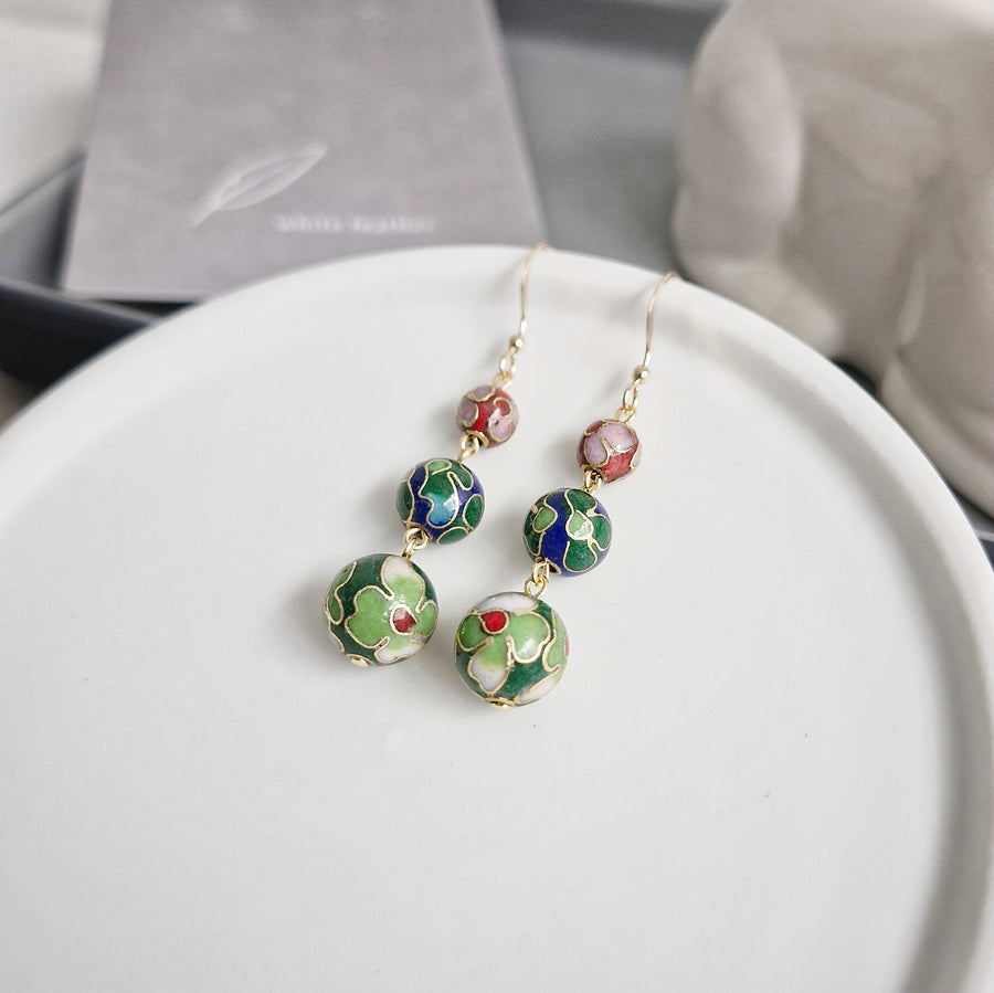 Aetheria Earrings (GBR) / Cloisonne