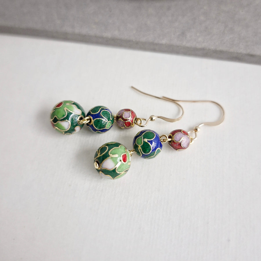 Aetheria Earrings (GBR) / Cloisonne