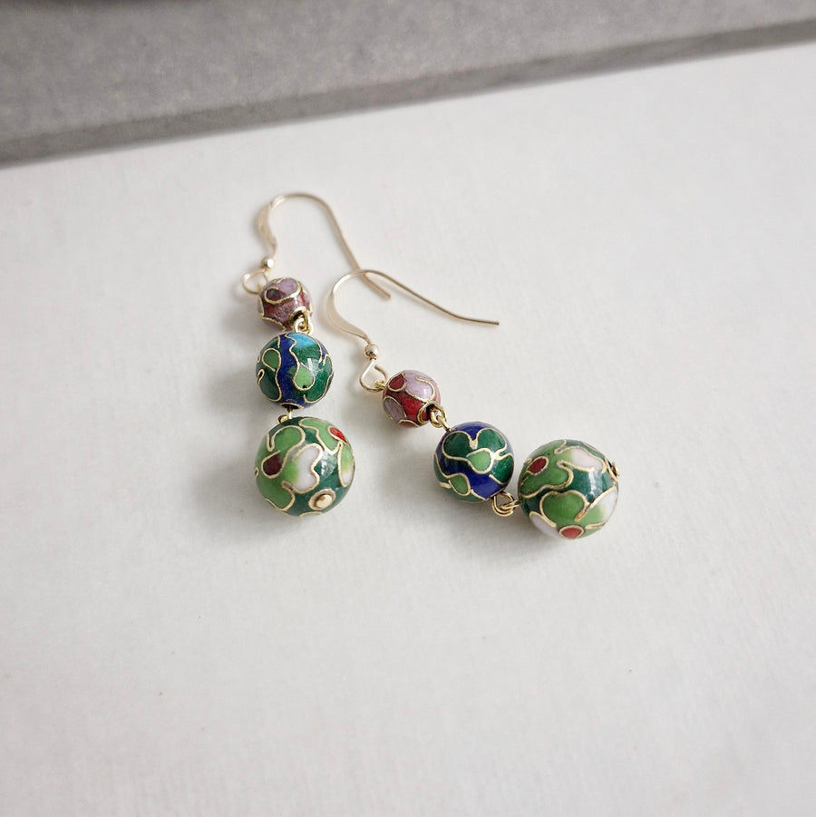 Aetheria Earrings (GBR) / Cloisonne