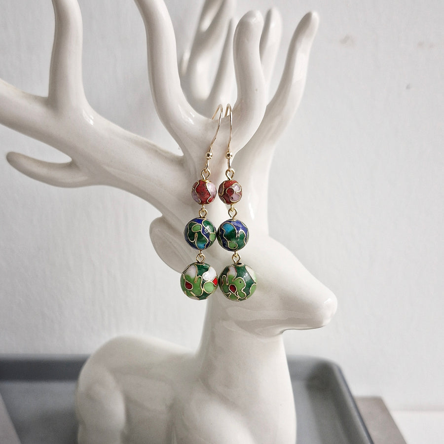 Aetheria Earrings (GBR) / Cloisonne