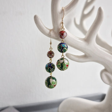 Aetheria Earrings (GBR) / Cloisonne