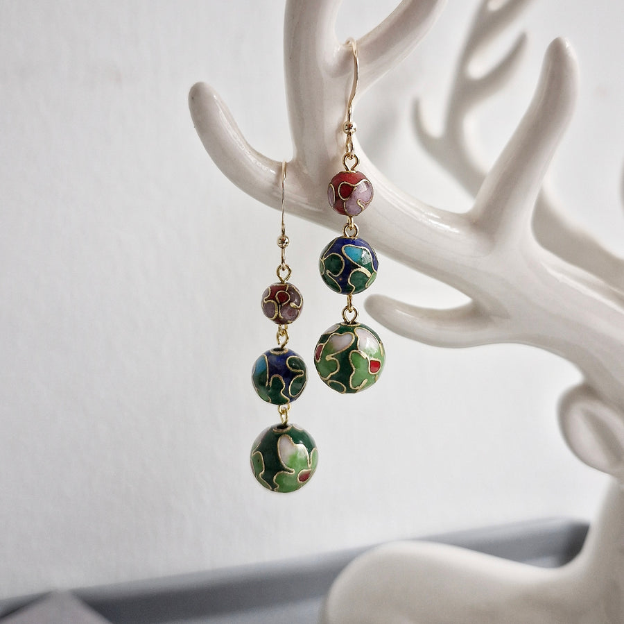 Aetheria Earrings (GBR) / Cloisonne