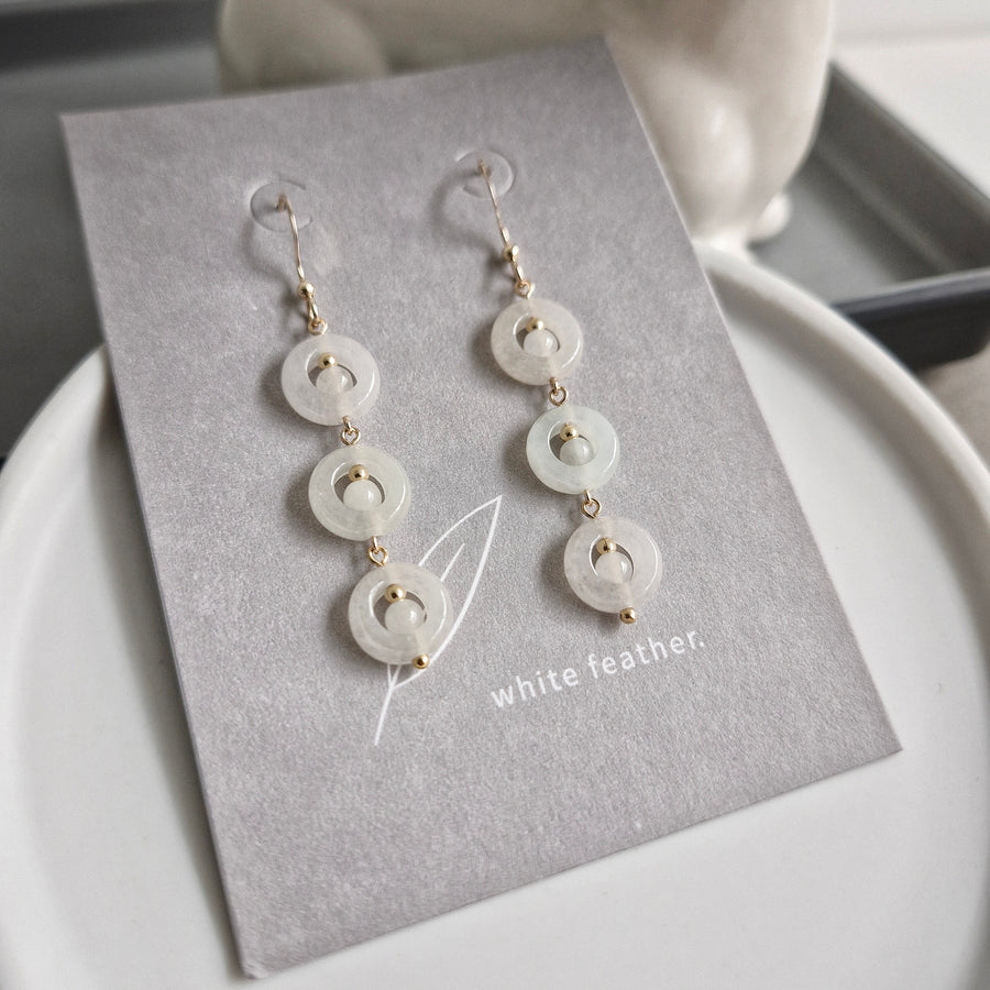 Jorian Jade Earrings | 14k Gold-filled