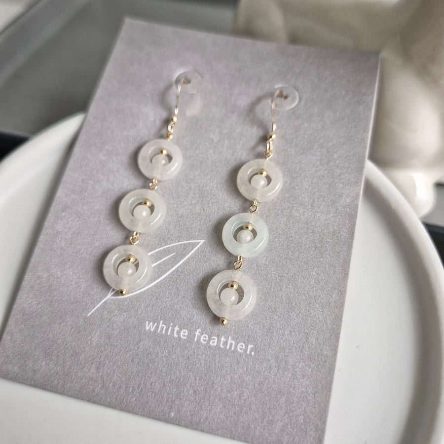 Jorian Jade Earrings | 14k Gold-filled