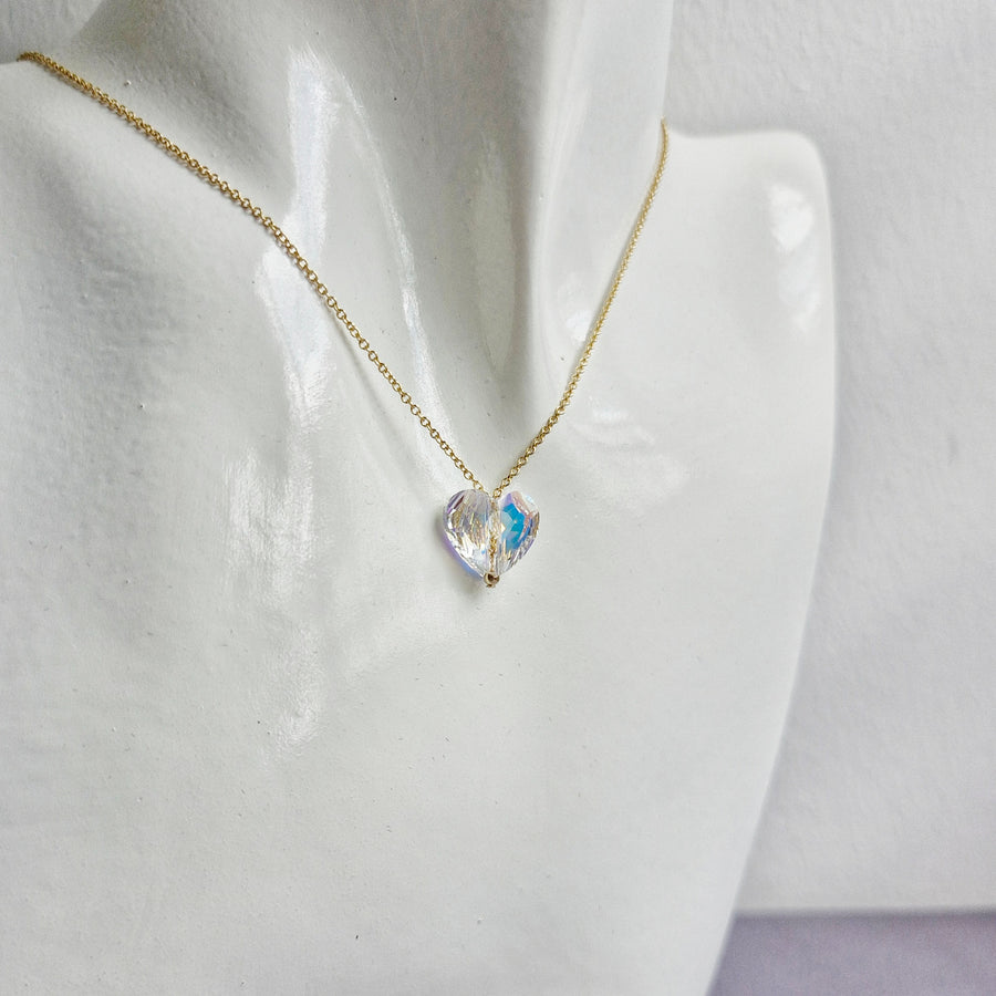 Heart Necklace / Austrian Crystal