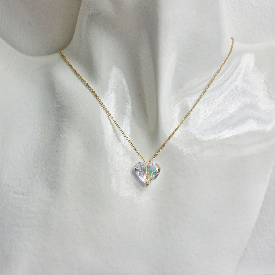 Heart Necklace / Austrian Crystal