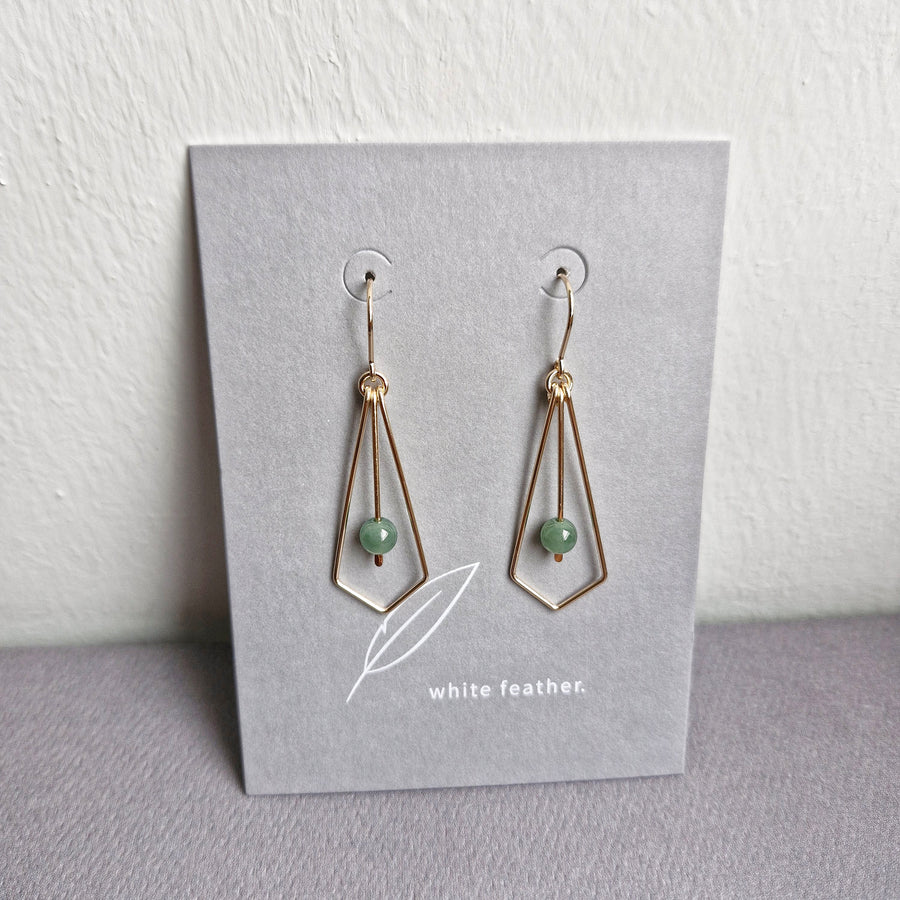 Alucia Earrings / Blue Jade