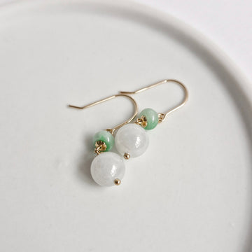 Jade Earrings / 14k Gold-filled
