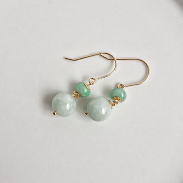 Jade Earrings / 14k Gold-filled
