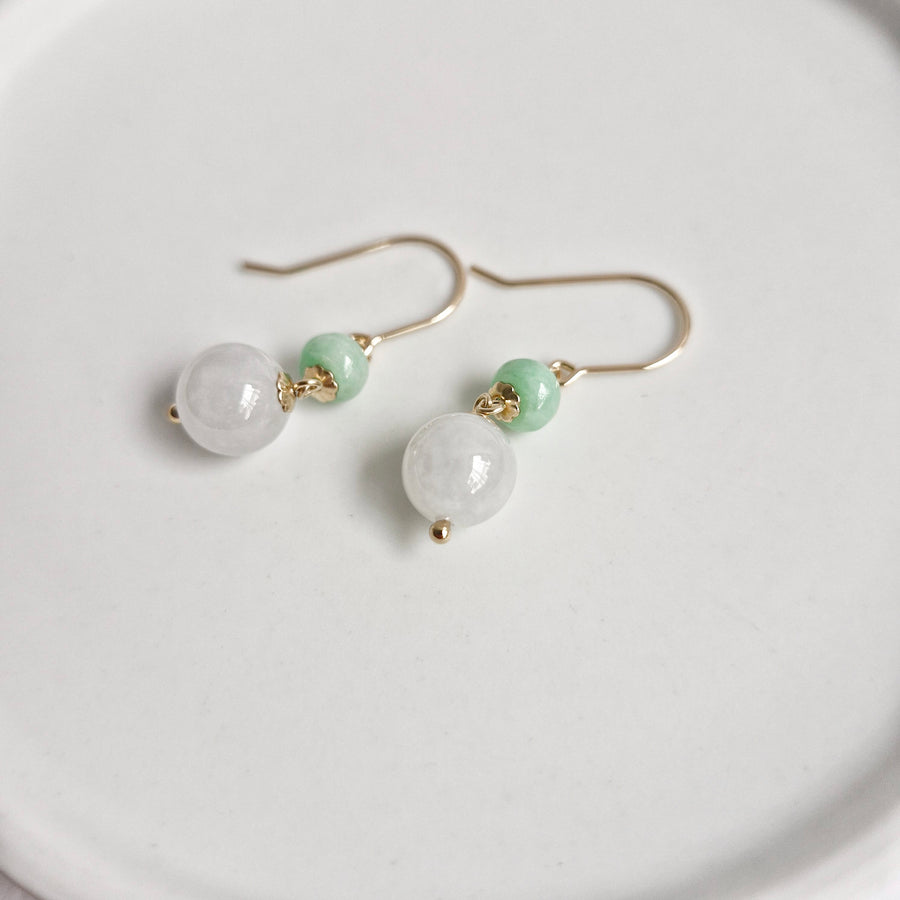 Jade Earrings / 14k Gold-filled