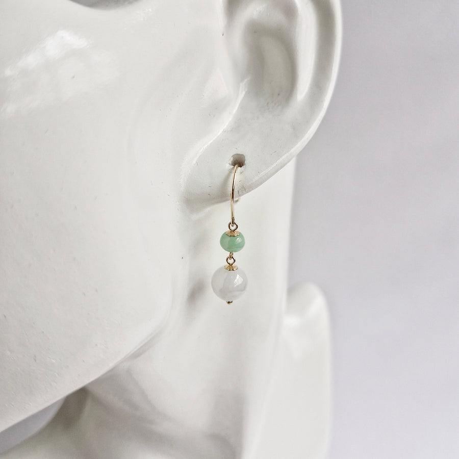 Jade Earrings / 14k Gold-filled