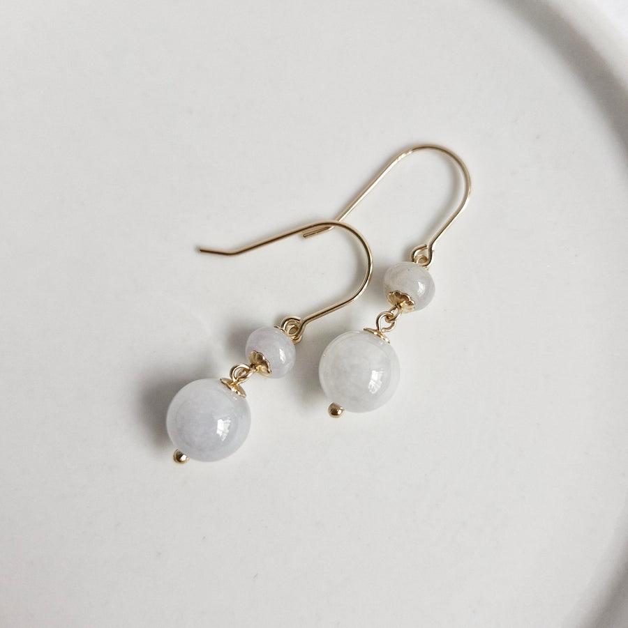 Jade Earrings / 14k Gold-filled