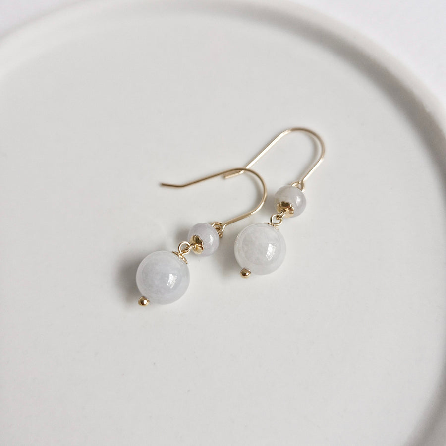 Jade Earrings / 14k Gold-filled