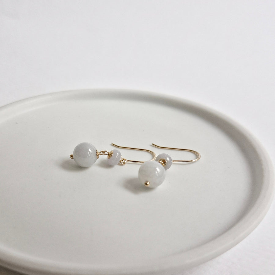 Jade Earrings / 14k Gold-filled