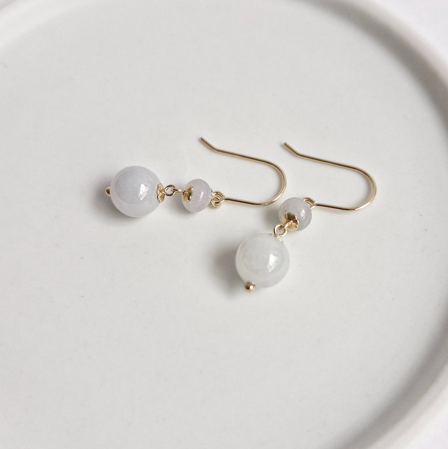 Jade Earrings / 14k Gold-filled