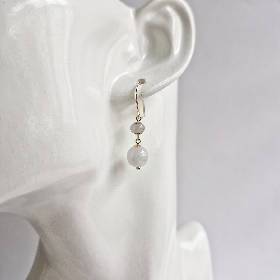 Jade Earrings / 14k Gold-filled