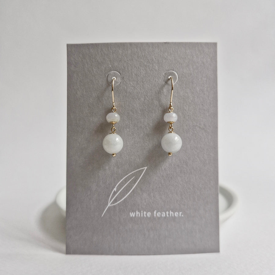 Jade Earrings / 14k Gold-filled