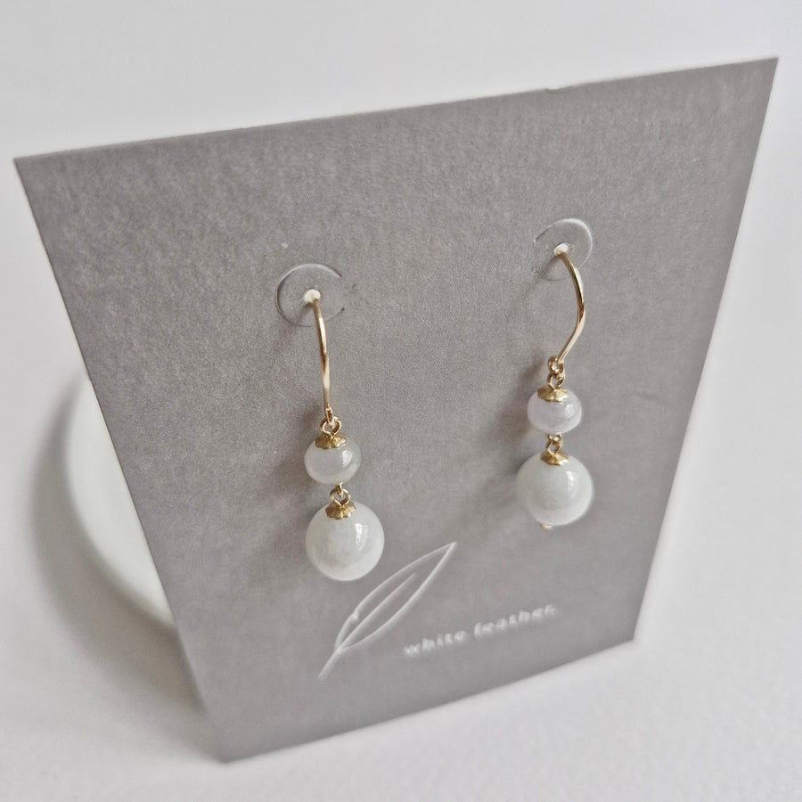 Jade Earrings / 14k Gold-filled