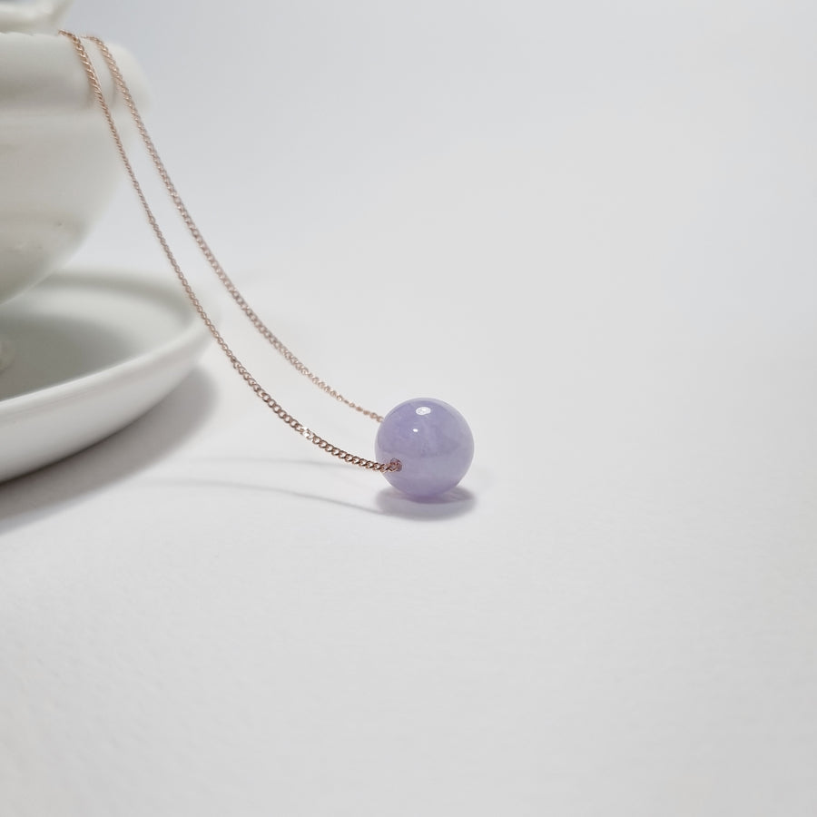 Katrice Necklace / Lavender Jade