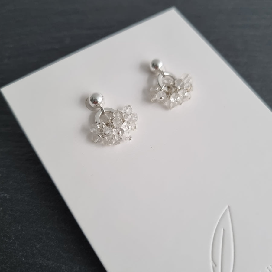 Yuri Earrings / Clear Quartz | 925 Silver