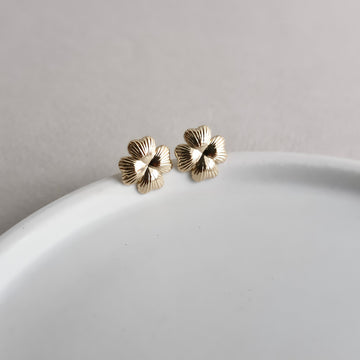 LUVA Demi-fine Clover Stud Earrings