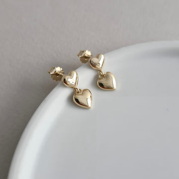 ZOA Demi-fine Heart Drop Earrings