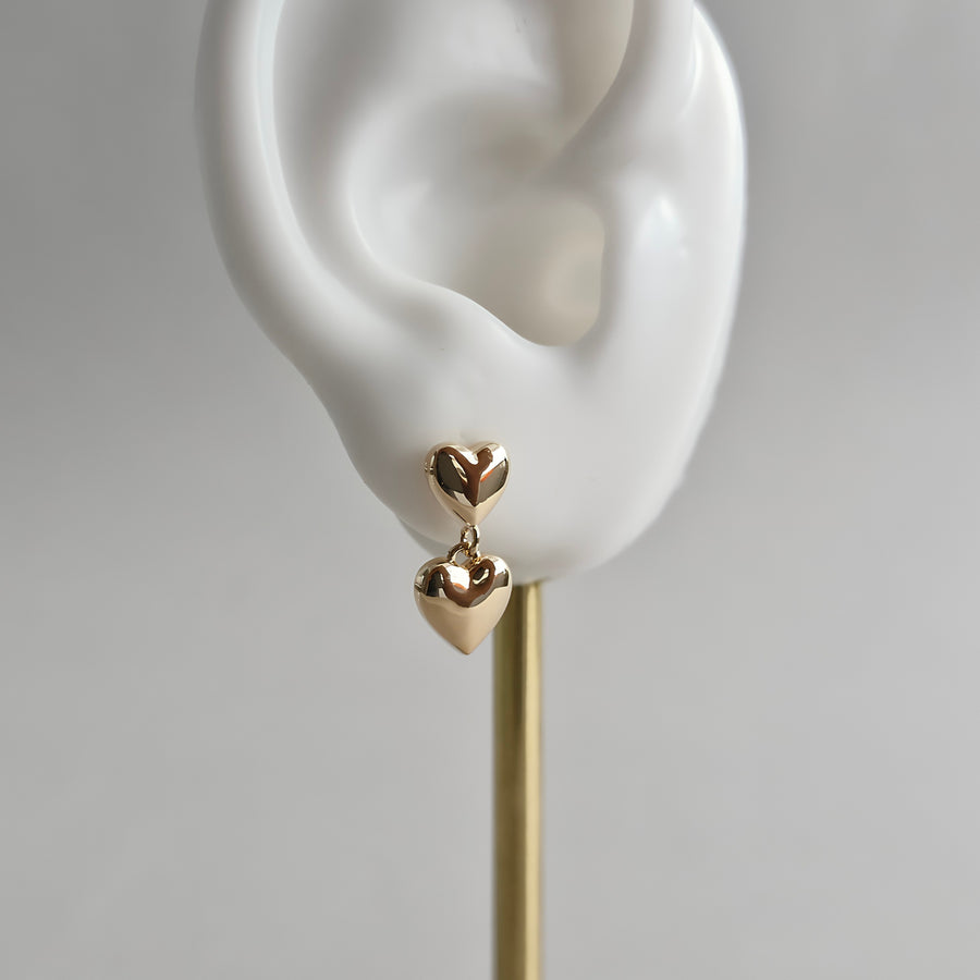 ZOA Demi-fine Heart Drop Earrings