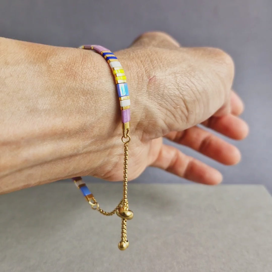 STAK Bracelet (The Floral Series) / Hydrangea (Lilac Bue)