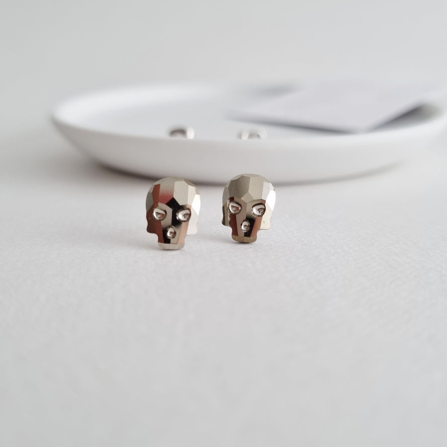 Adric Crystal Skull Earstuds / Austrian Crystal