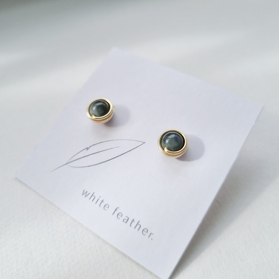 Eagle Eye Earstuds (Medium) / 14k Gold-filled