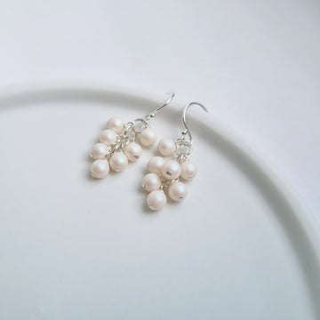 Brooke Earrings / Austrian Pearls