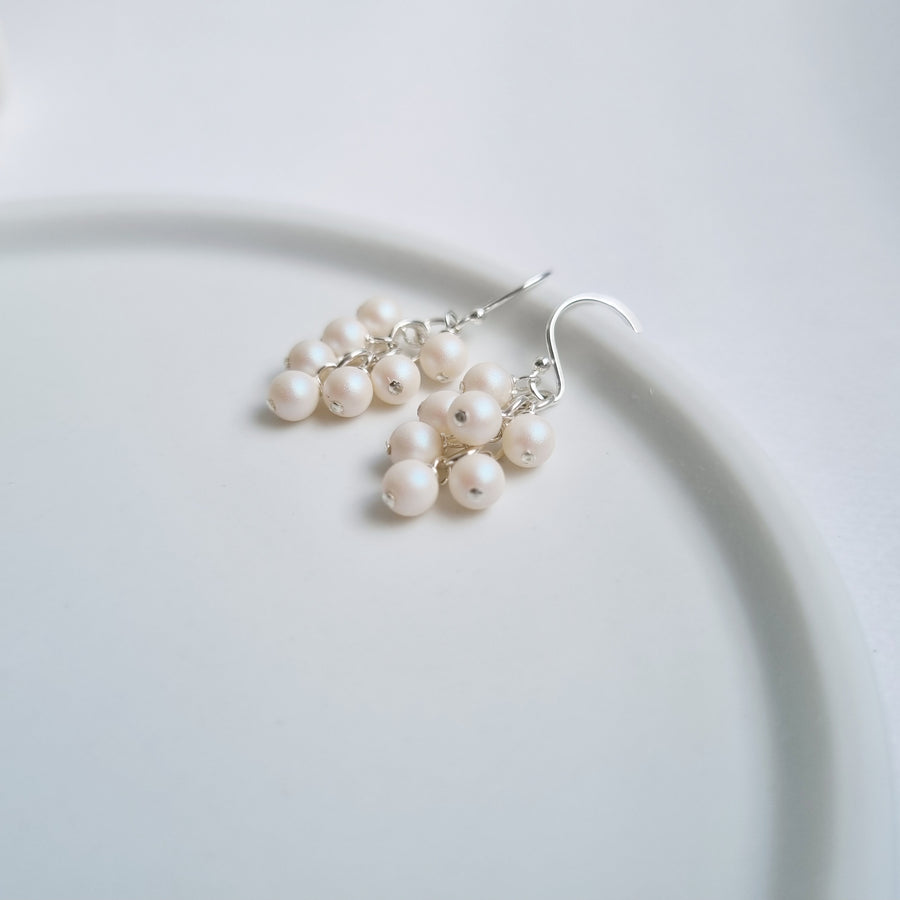 Brooke Earrings / Austrian Pearls