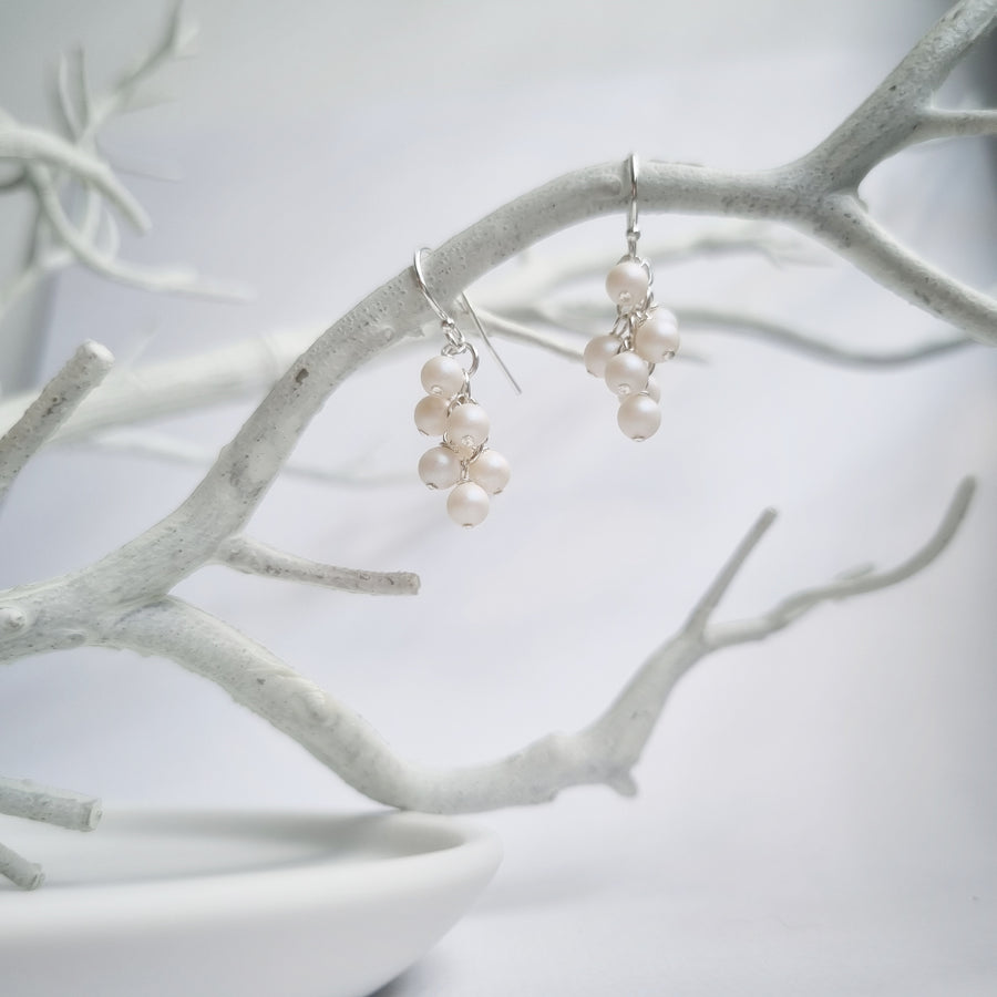 Brooke Earrings / Austrian Pearls