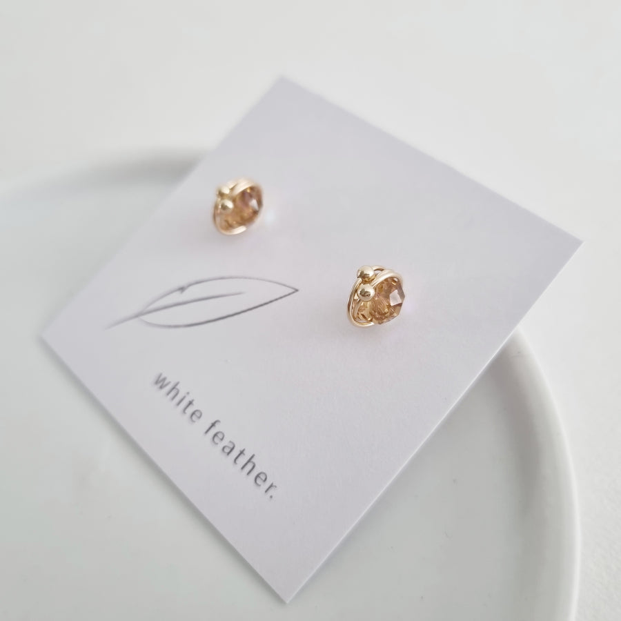 Atom Earstuds / Mystic Gold Topaz