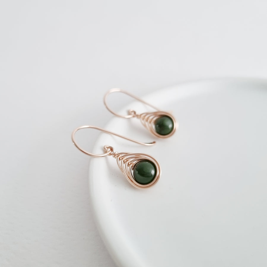 Naia Earrings / Nephrite