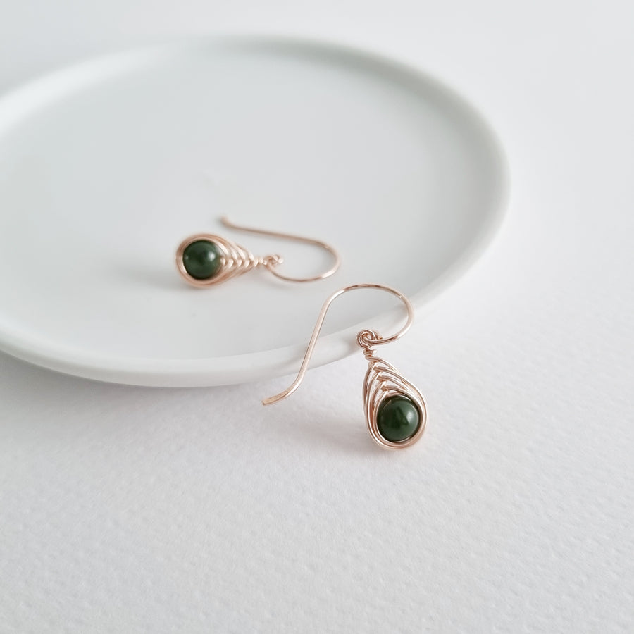 Naia Earrings / Nephrite