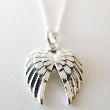 Double Wing Necklace / 925 Silver