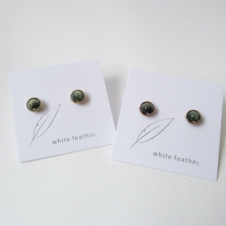 Eagle Eye Earstuds (Medium) / 14k Gold-filled