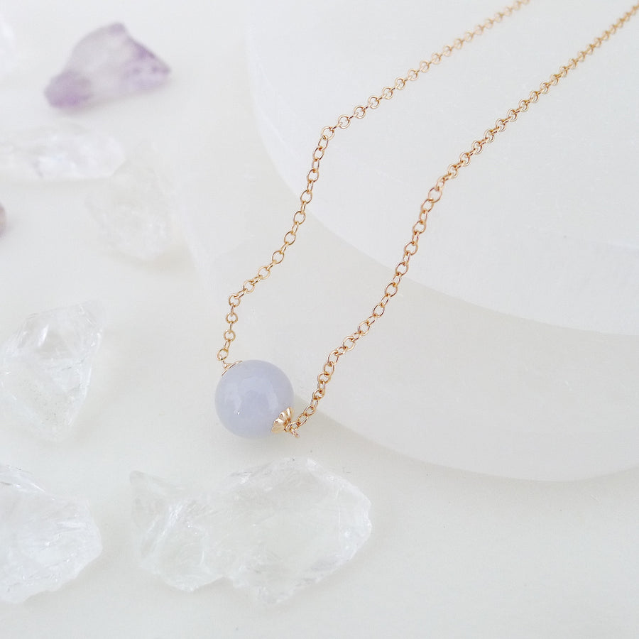 Katrice Necklace / Premium Lavender Jade