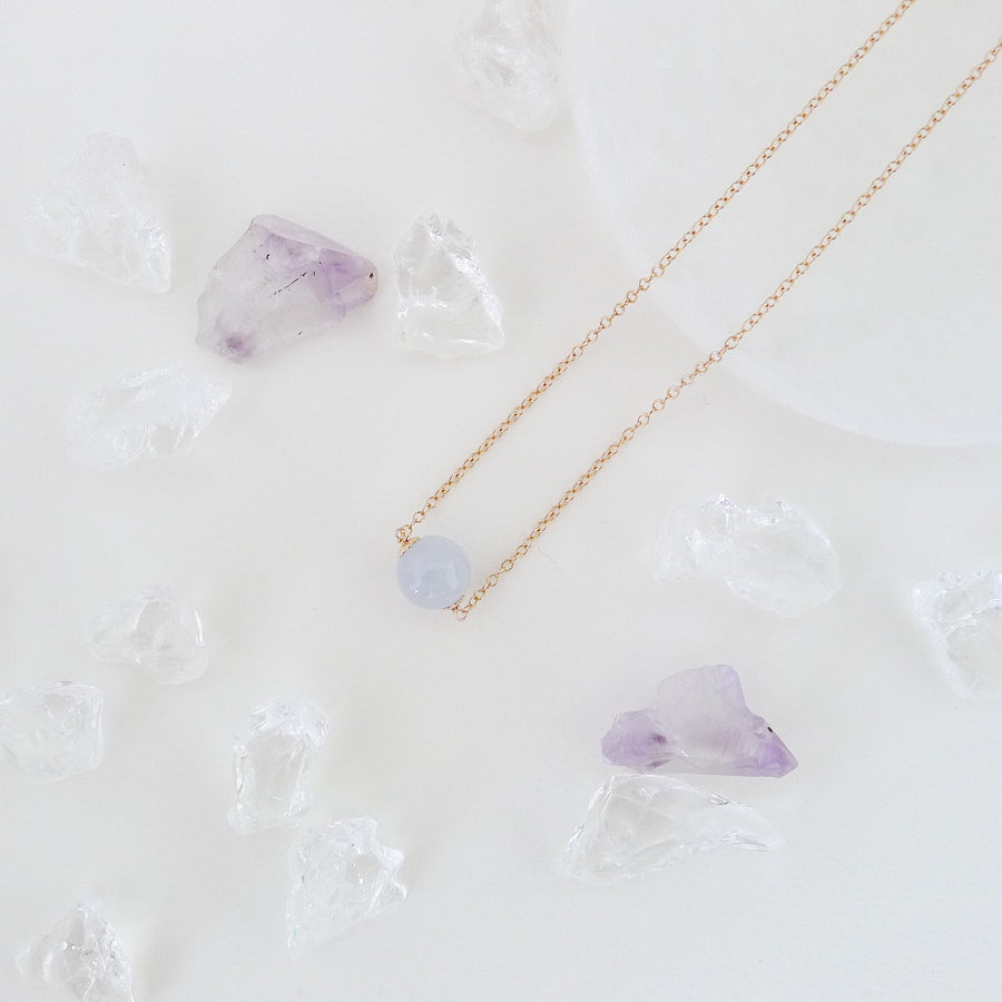 Katrice Necklace / Premium Lavender Jade