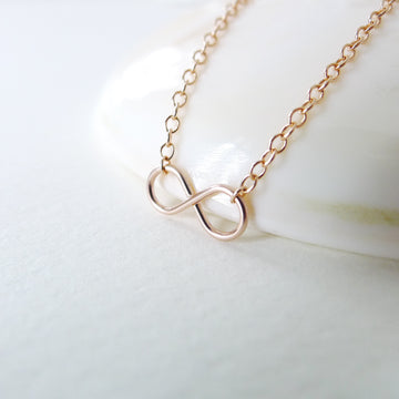 Infinity Necklace / 14k Gold-filled