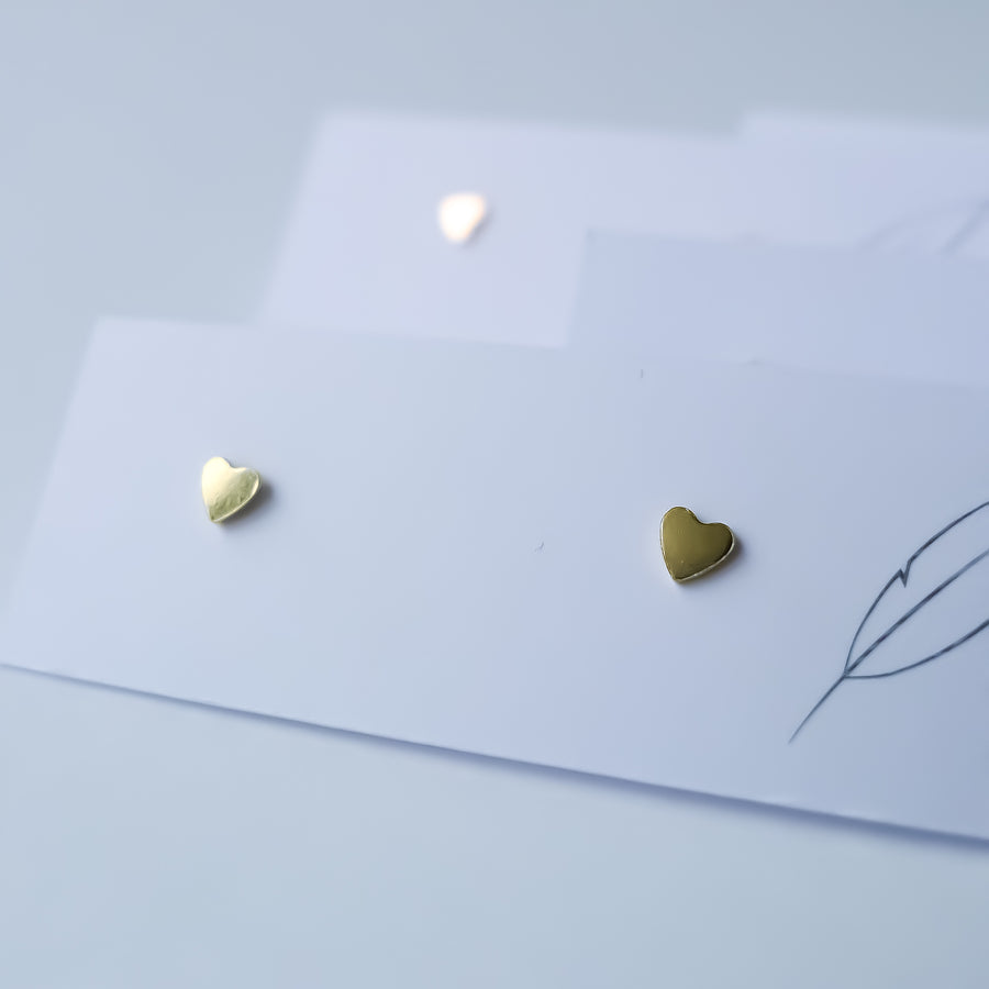 Baby Heart Earstuds / 14k Gold-filled