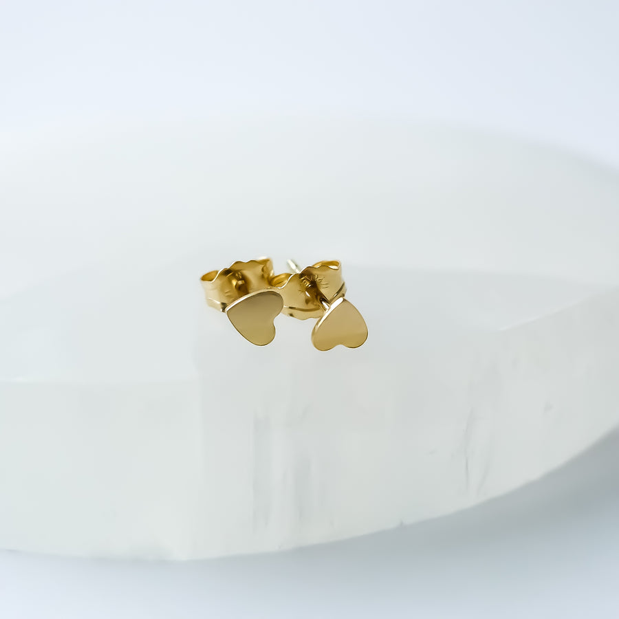 Baby Heart Earstuds / 14k Gold-filled