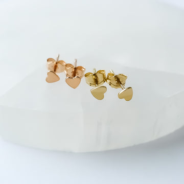 Baby Heart Earstuds / 14k Gold-filled